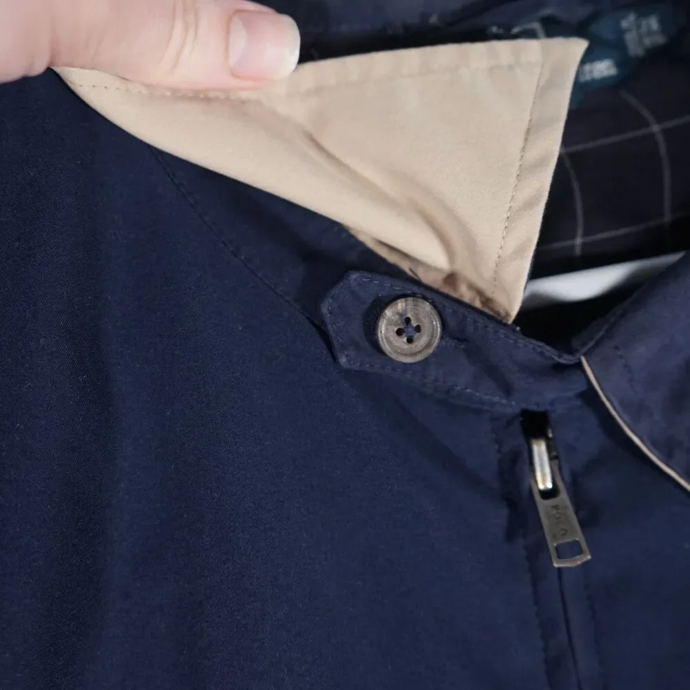 Polo Ralph Lauren Harrington Jacket Navy Blue Tan 2XB